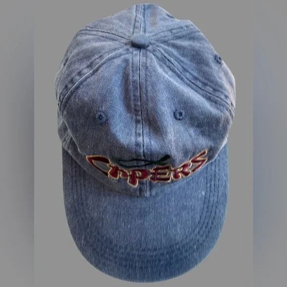 Vintage 90s Copa Banana Capers Denim Dad Hat Embroidered Novelty Cap - Picture 3 of 8